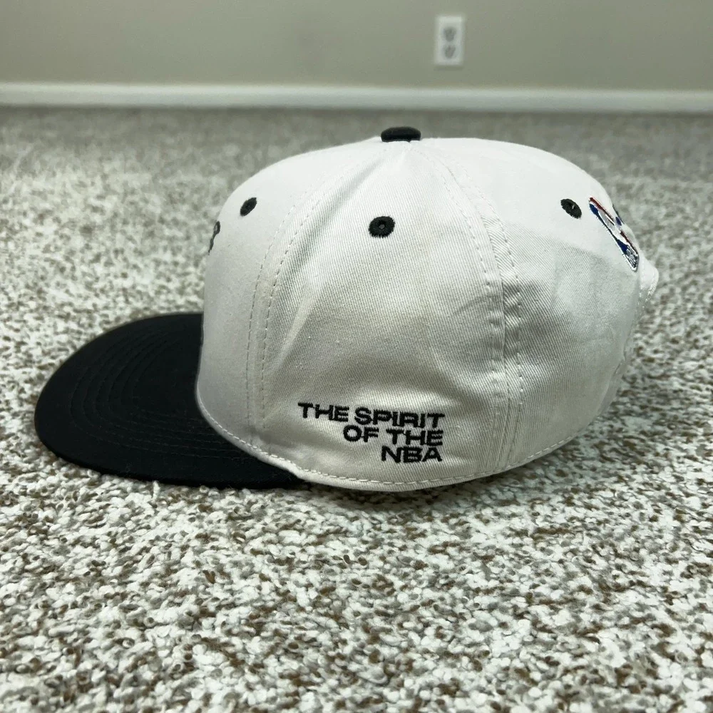 NBA Hat Cap Strap Back Mens One Size White NBA‎ Basketball Hennessy 1765